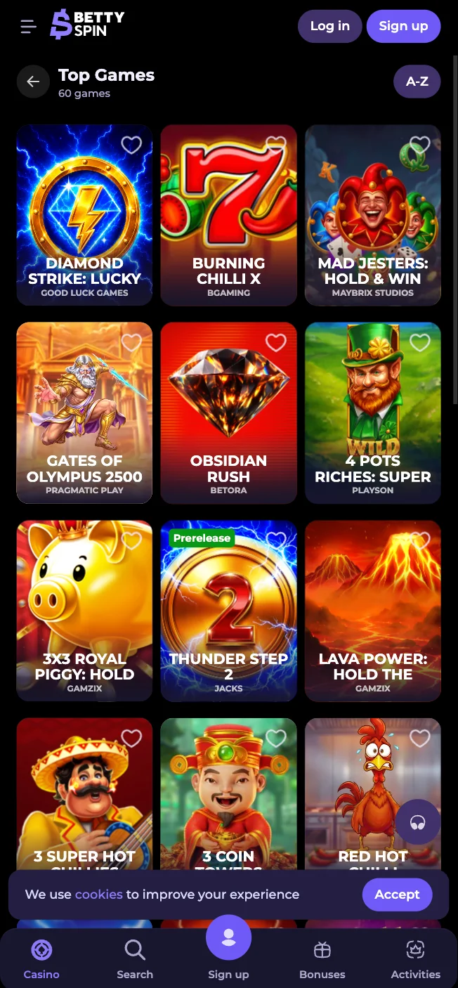 The BettySpin Casino App